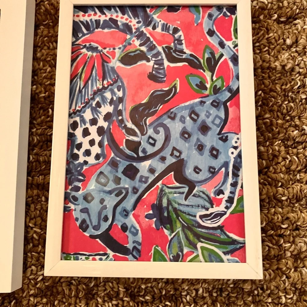 Lilly Pulitzer blue pink features